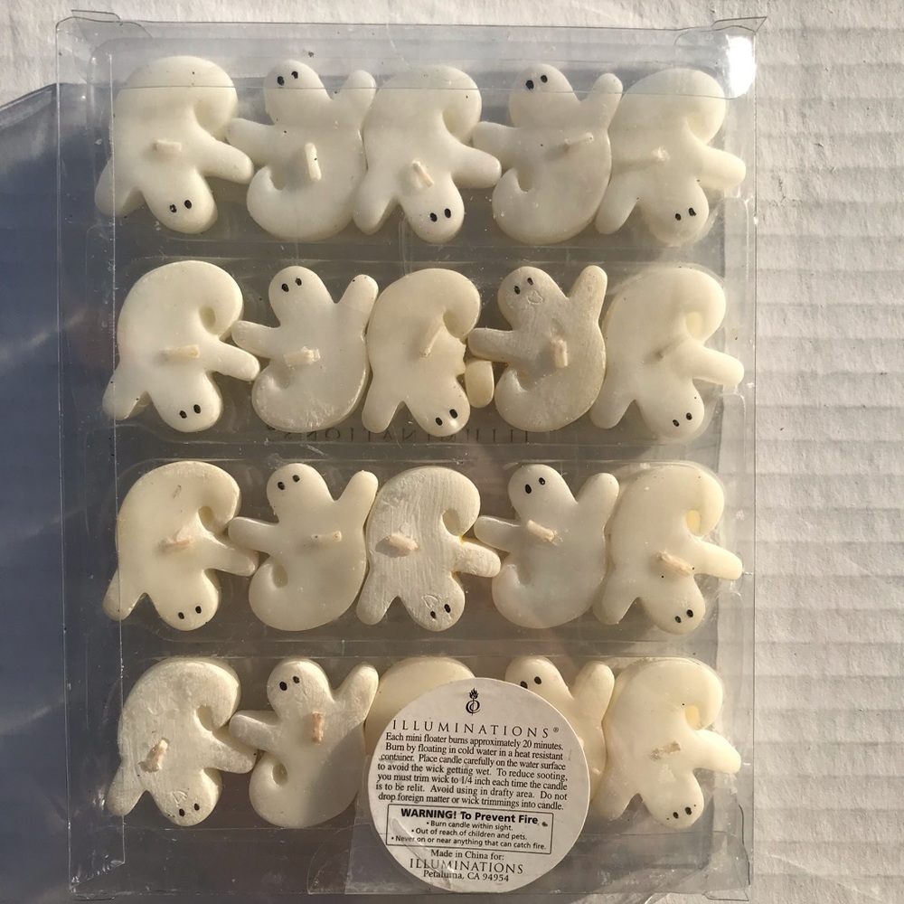 Illuminations Set of 20 Mini Ghosts Floating Candles - Ghosts Are 1 1/4 …